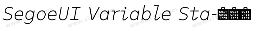SegoeUI Variable Sta字体转换